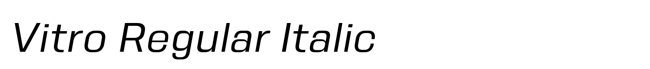 Vitro Regular Italic